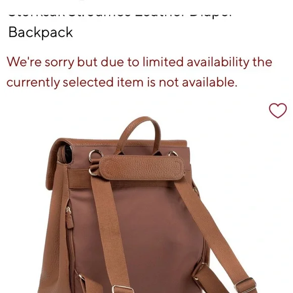 Storksac St. James leather diaper backpack - Picture 5 of 11